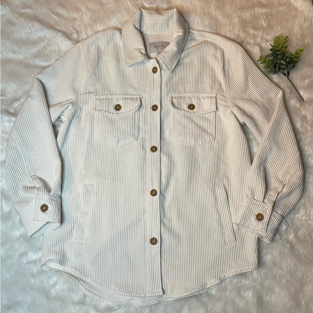 Corduroy shacket